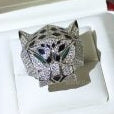 202520025  White Gold Panthere Ring