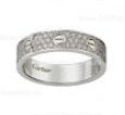 202521161 Love Wedding Band With Diamond-Paved White Gold