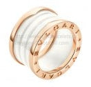 202521796 4-Band Rose Gold Ring with White Ceramic