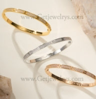 202522035  (Hand-Set) Love Bracelet Small Model With Pave Diamonds Rose Gold