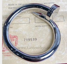 202522069 Nail Bracelet Extra-large Model White Gold